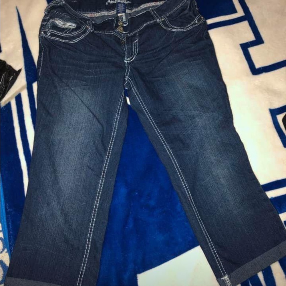 Below the knee capris